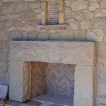 Natural Stone Fireplace - Santa Barbara Sandstone