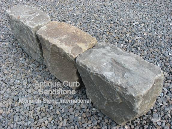 Reclaimed Granite or Sandstone Curb, Border or Edging