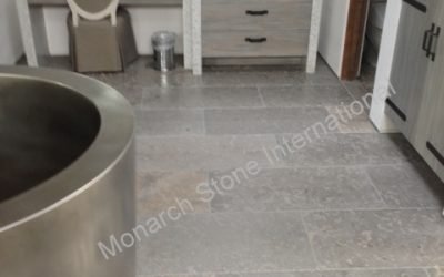 French Limestone Limeyrat in Bathrooms
